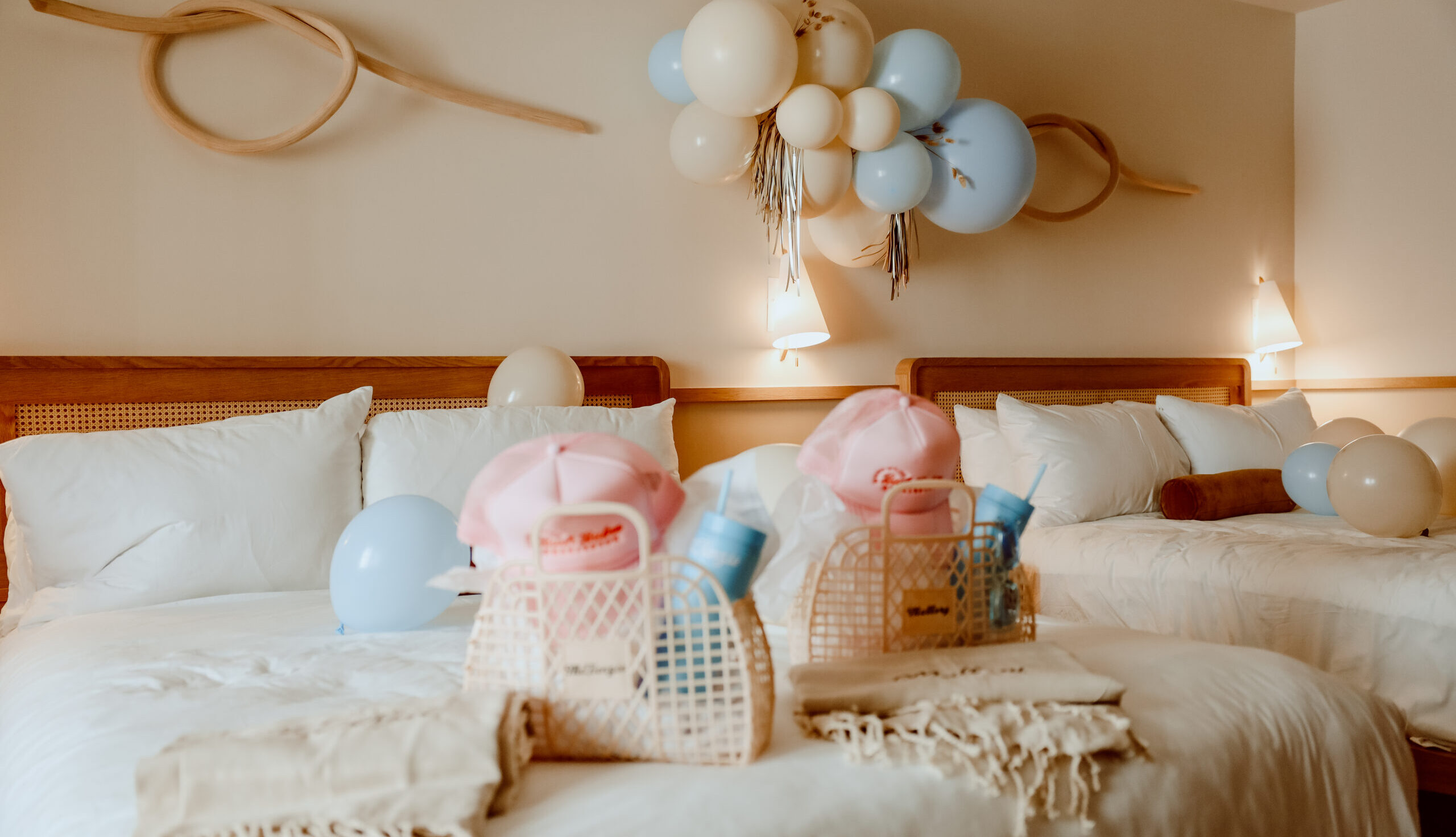 bachelorette party decorations setup