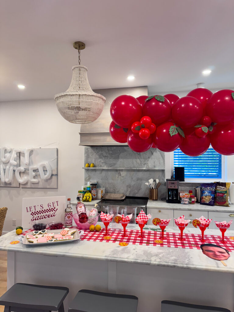 themed party setup