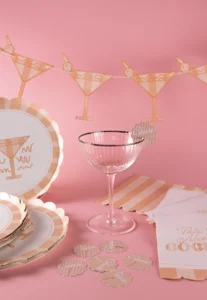 orange cocktail party decor
