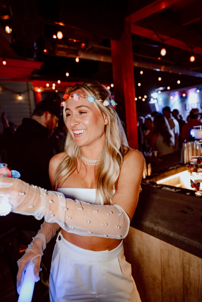 bride at Uptown Social in Charleston