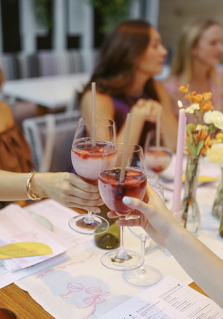 sixty vines rooftop private dinner for bachelorette groups in nashville
