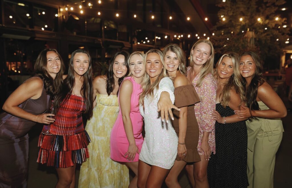 sixty vines rooftop private dinner for bachelorette groups in nashville
